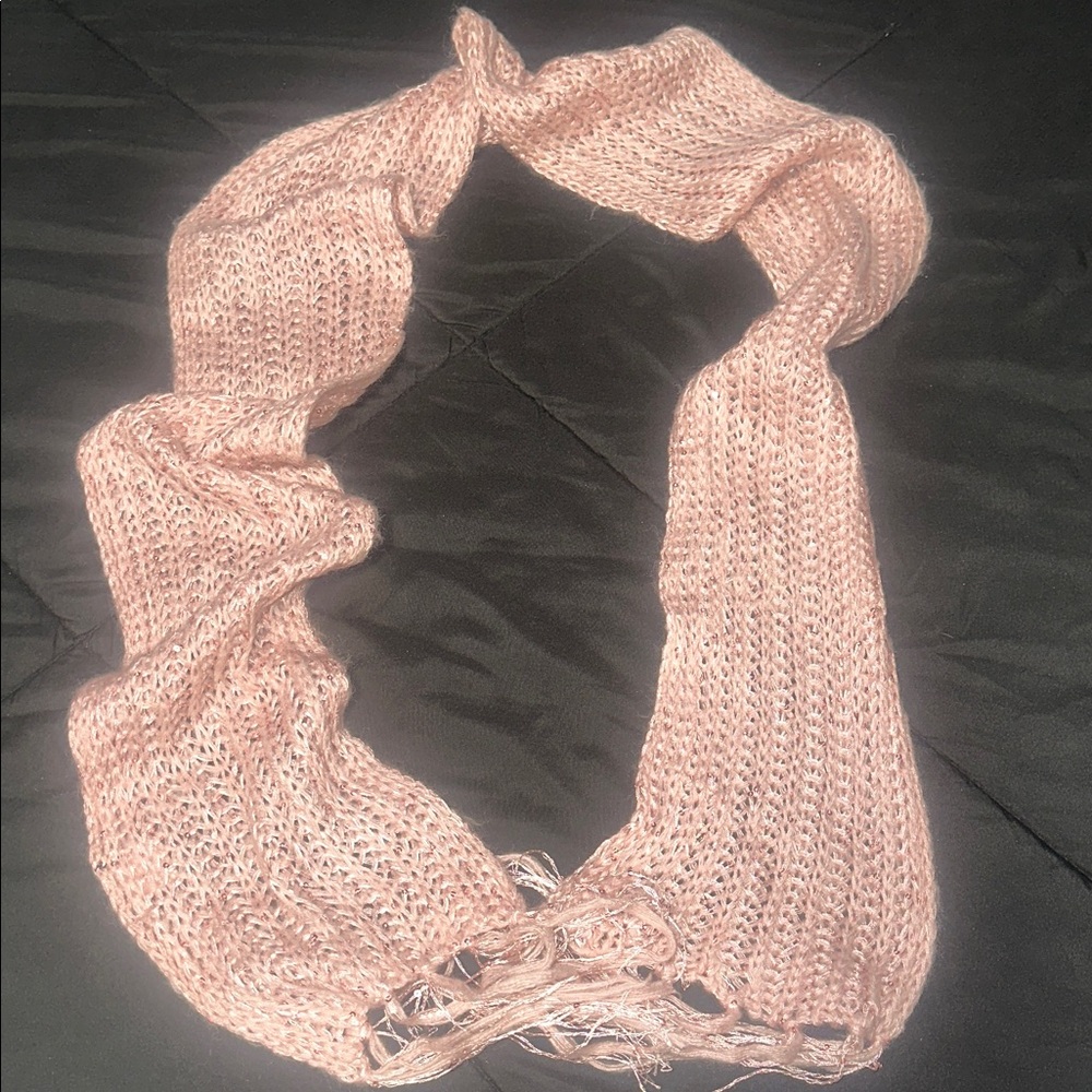 Vanity- Pink Knit Scarf